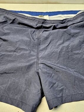 Islander Men's 4X Blue Swim Trunks Nylon Mesh Lined Drawstring Board Shorts